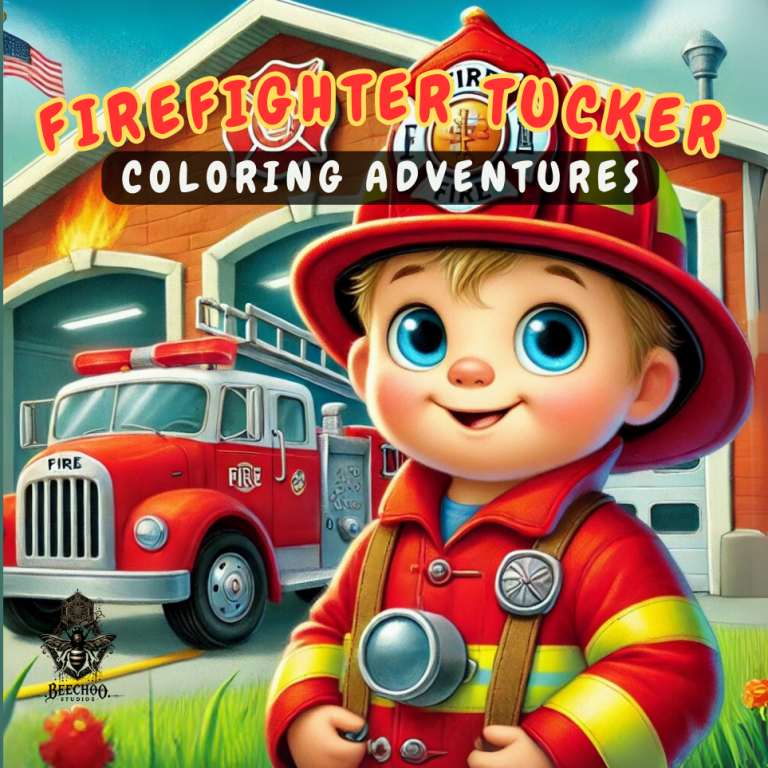 FIREFIGHTER TUCKER | Coloring Adventures | Kids Story | Coloring Book | Children's Story | FireFighter: Coloring Adventures